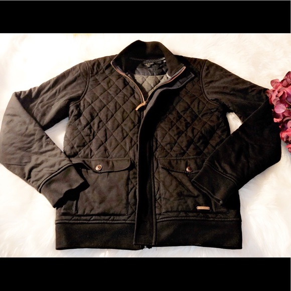 ted baker quilted bomber jacket